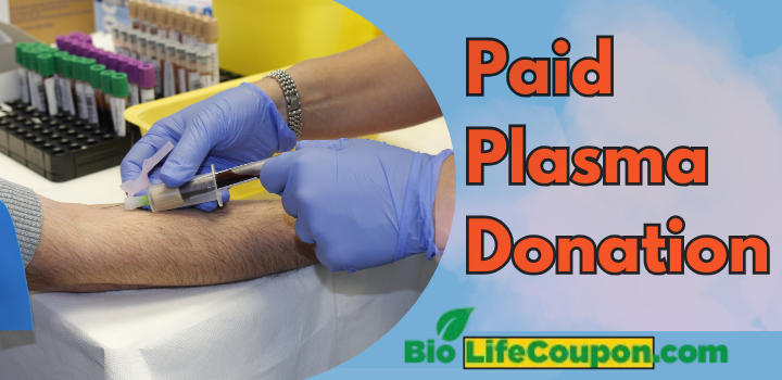 Paid plasma donation